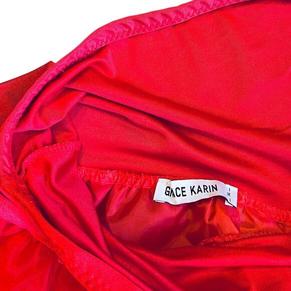 Grace Karin Women’s XL NWT Red Petticoat Crinoline Tutu Underskirt Tea Length - Picture 6 of 12